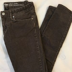 Gap brown corduroy pants